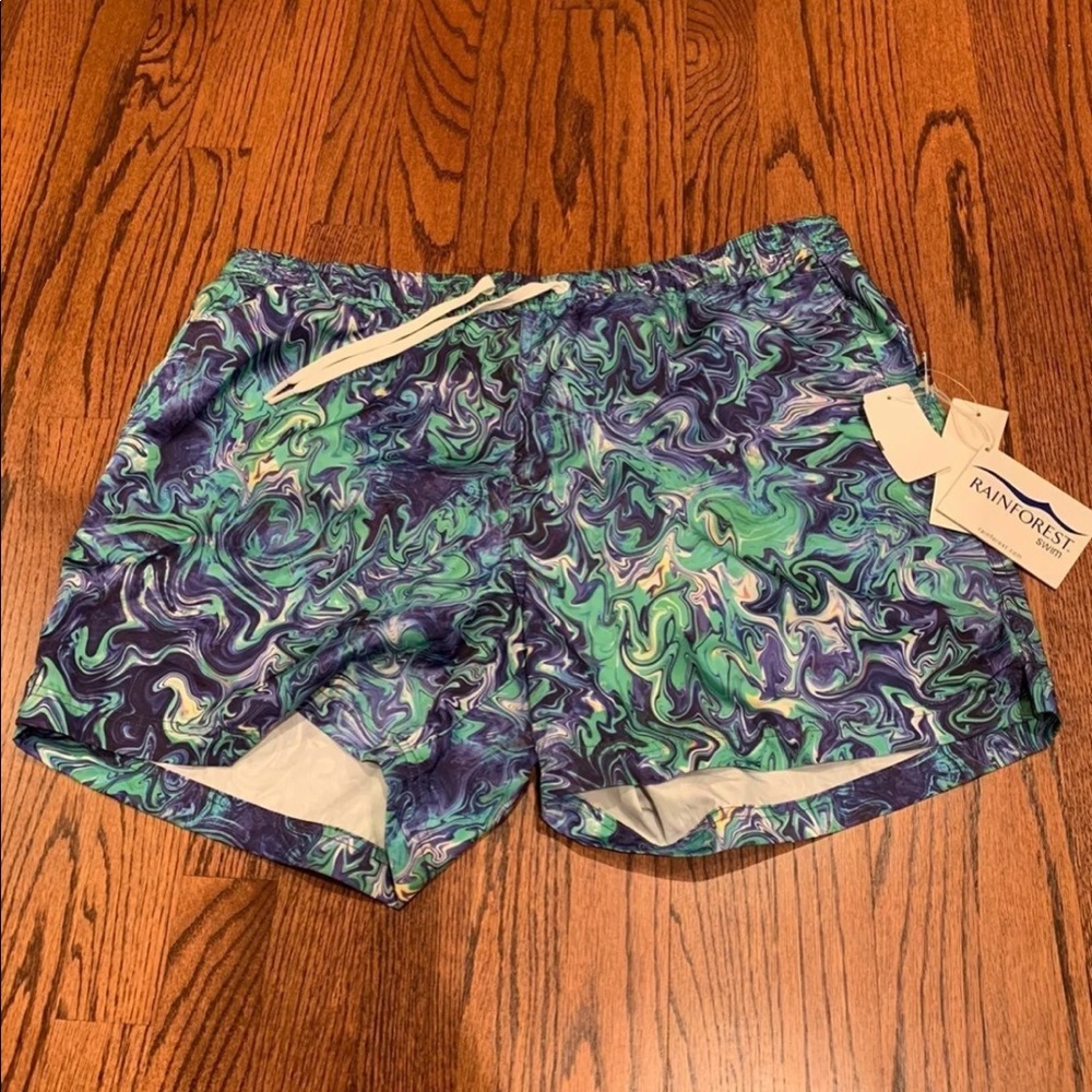 Rainforest swim trunks